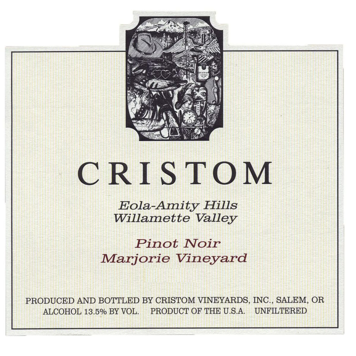 Cristom Marjorie Vineyard Pinot Noir 2014 Front Label