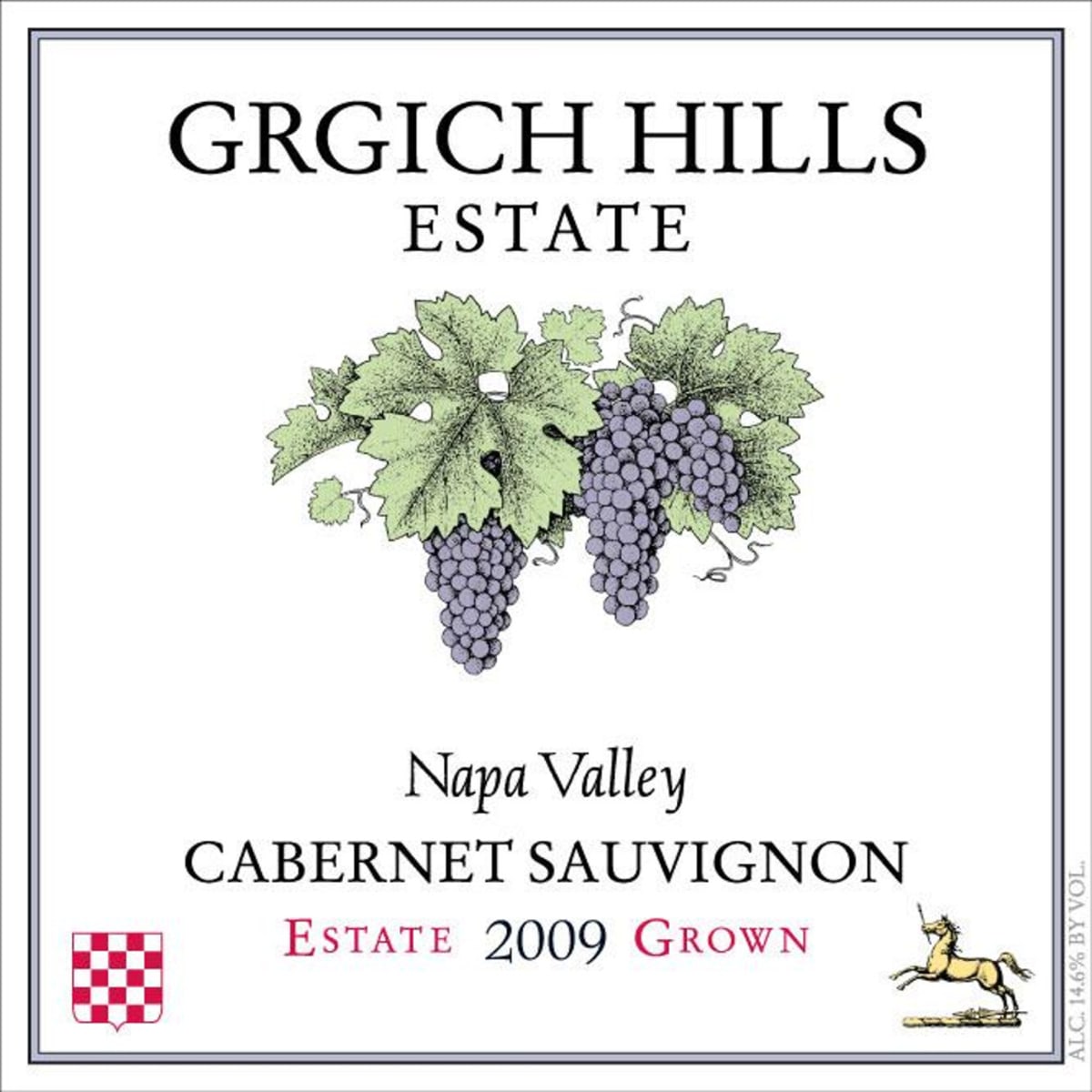 Grgich Hills Estate Cabernet Sauvignon (1.5 Liter Magnum) 2009 Front Label