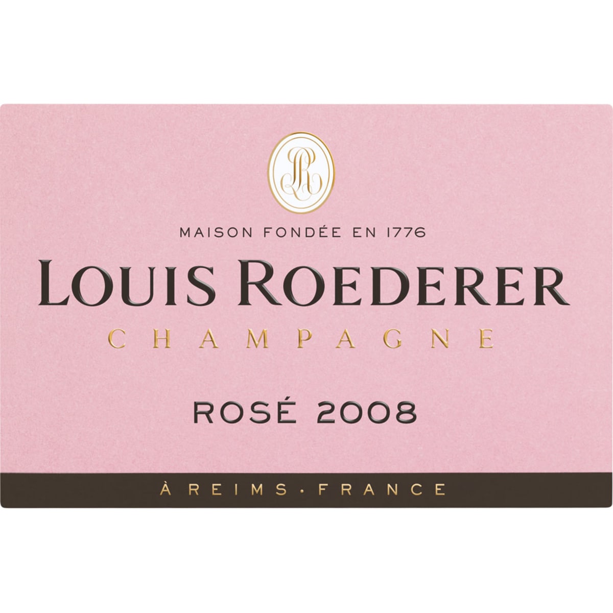 Louis Roederer Brut Rose (1.5 Liter Magnum) 2008 Front Label