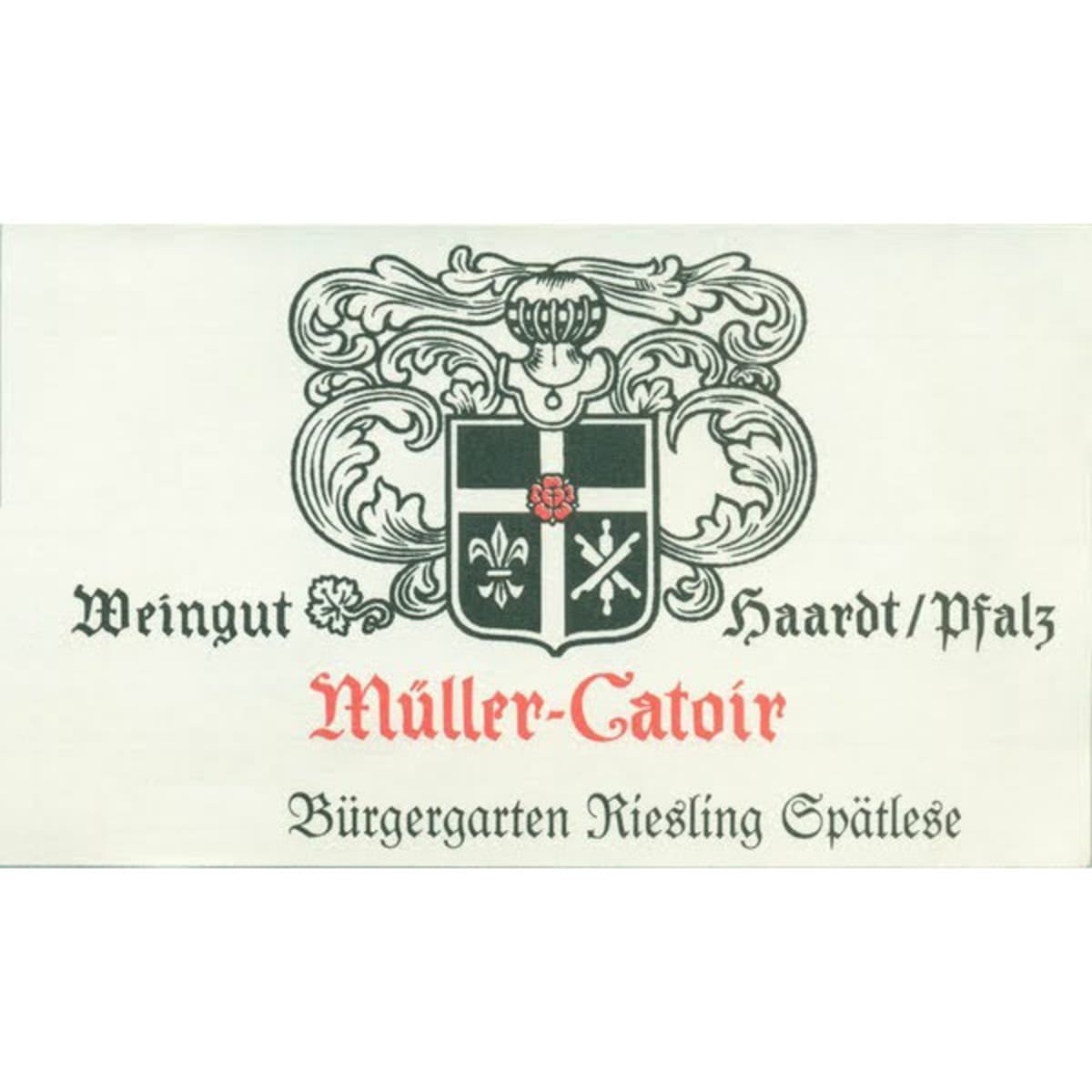 Muller-Catoir Haardter Burgergarten Riesling Spatlese 2005 Front Label