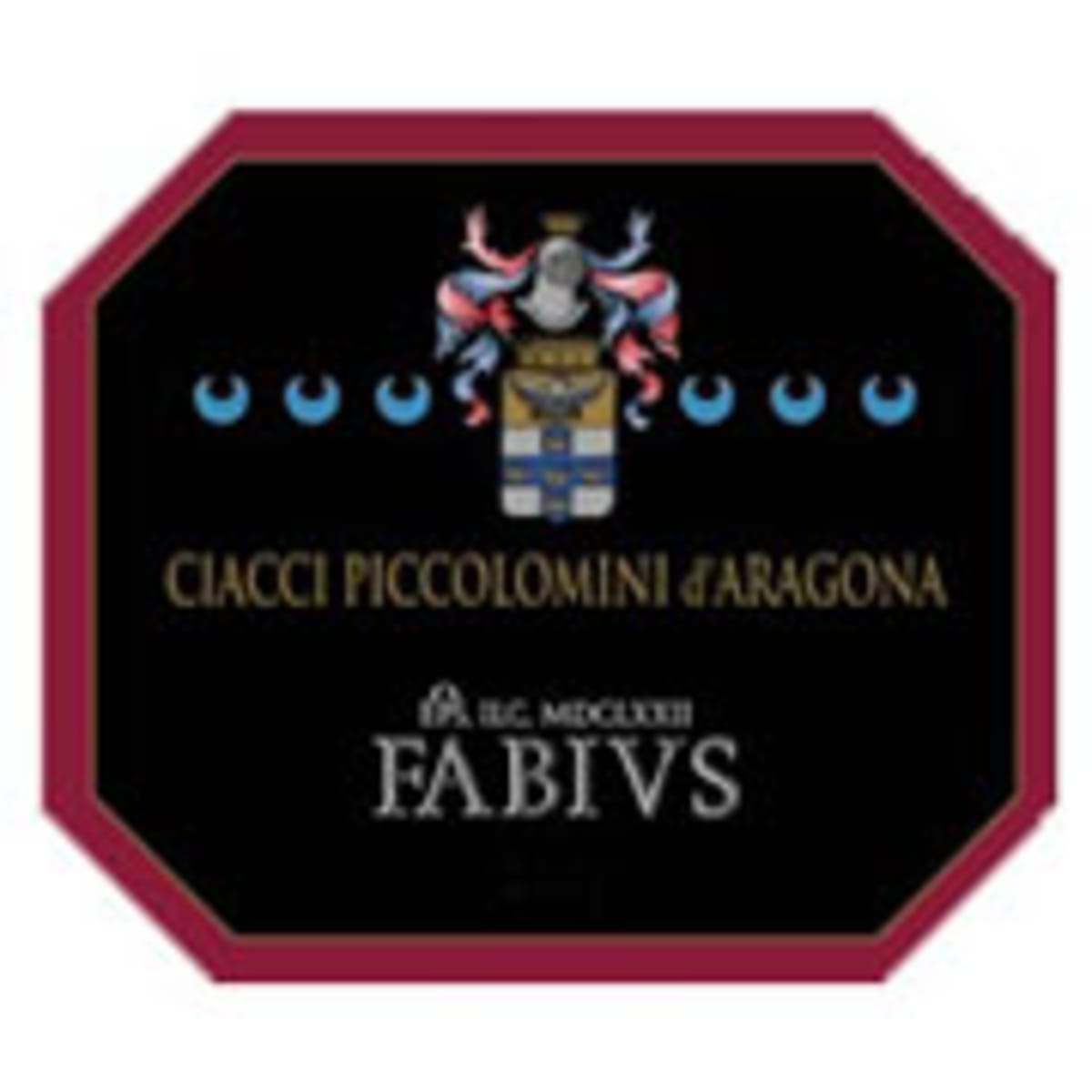 Ciacci Piccolomini d'Aragona Fabius 1999 Front Label