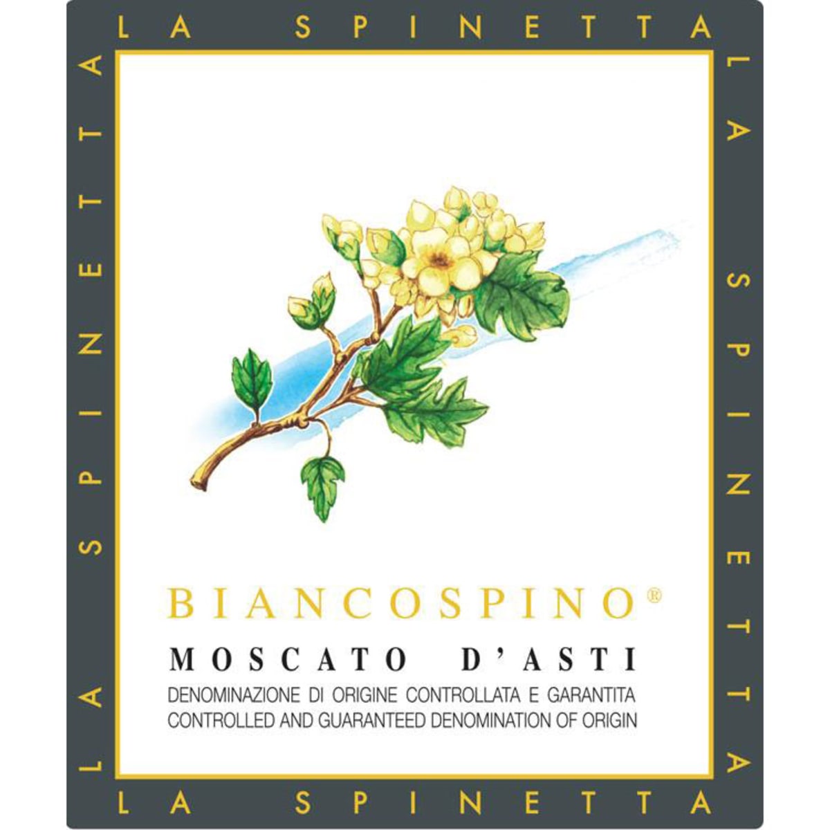 La Spinetta Biancospino Moscato d'Asti 2016 Front Label