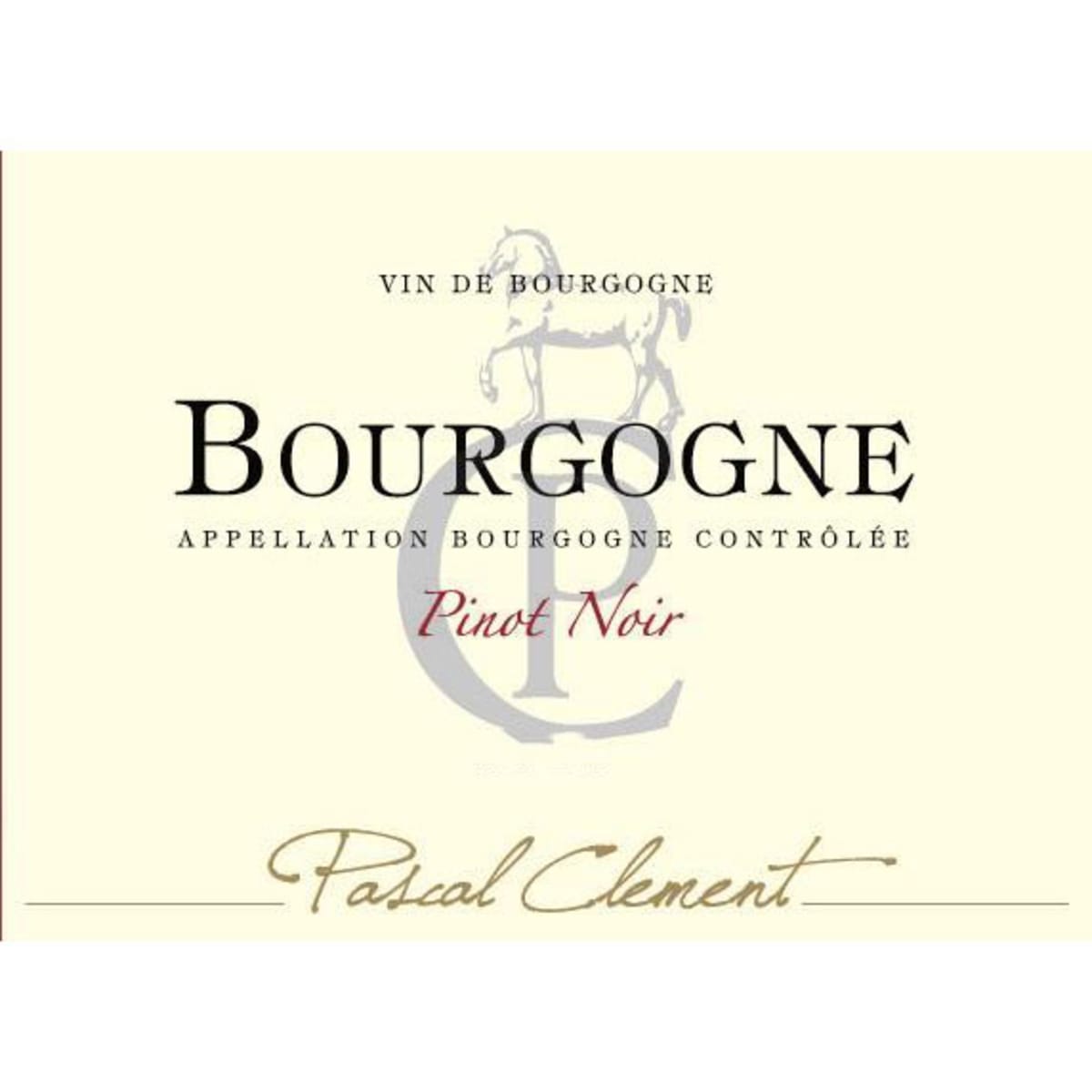 Maison Pascal Clement Bourgogne Rouge 2013 Front Label