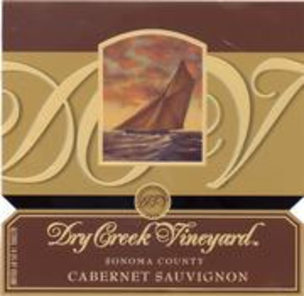 Dry Creek Vineyard Cabernet Sauvignon (375ML half-bottle) 1997 Front Label