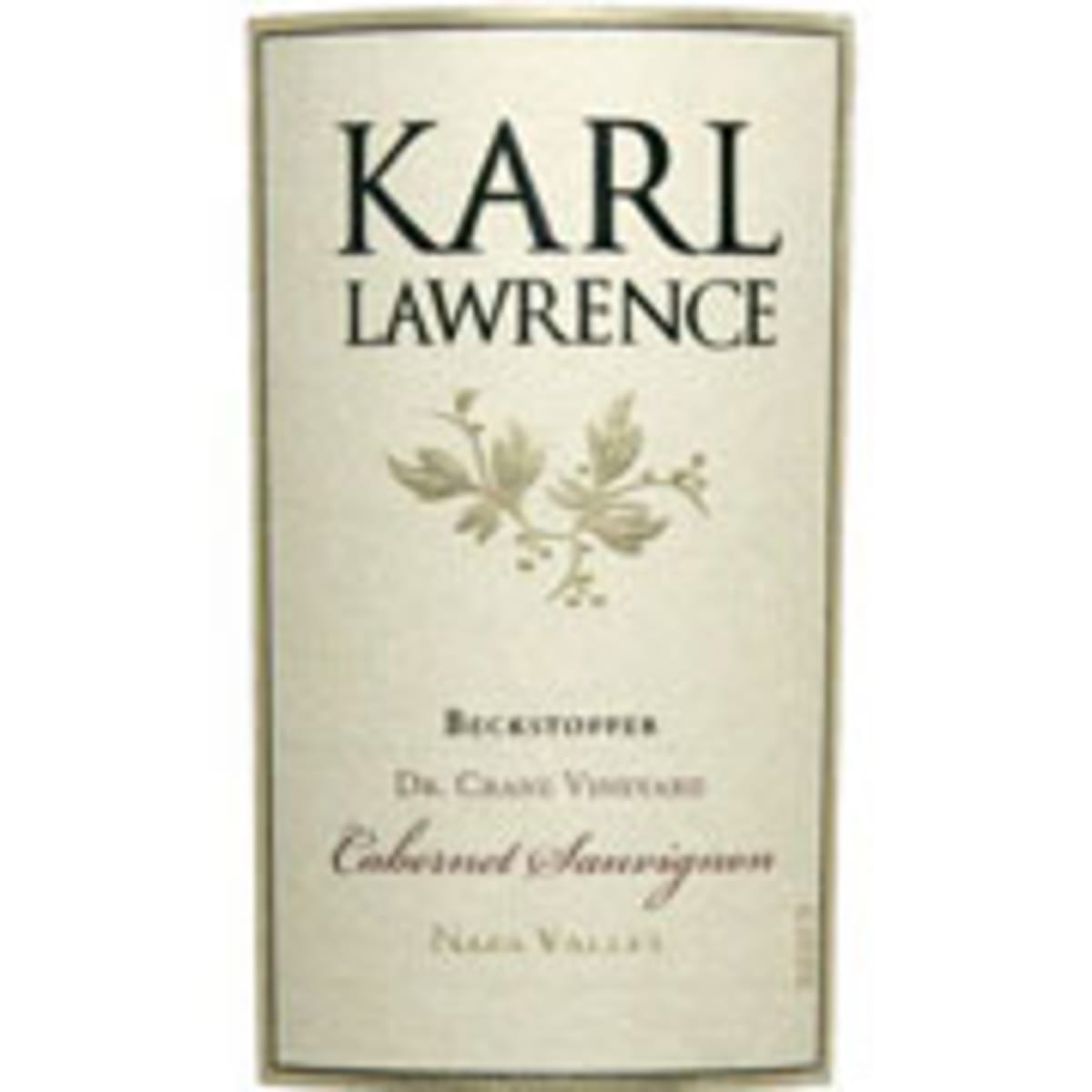 Karl Lawrence Beckstoffer Dr Crane Cabernet Sauvignon (1.5 Liter Magnum) 2004 Front Label