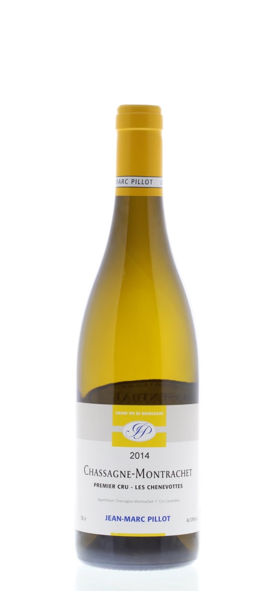 Domaine Jean-Marc Pillot Chassagne-Montrachet Les Chenevottes Premier Cru 2014 Front Bottle Shot