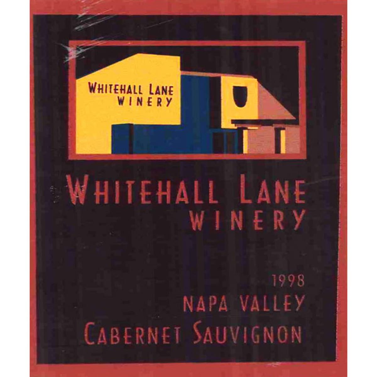 Whitehall Lane Cabernet Sauvignon 1998 Front Label