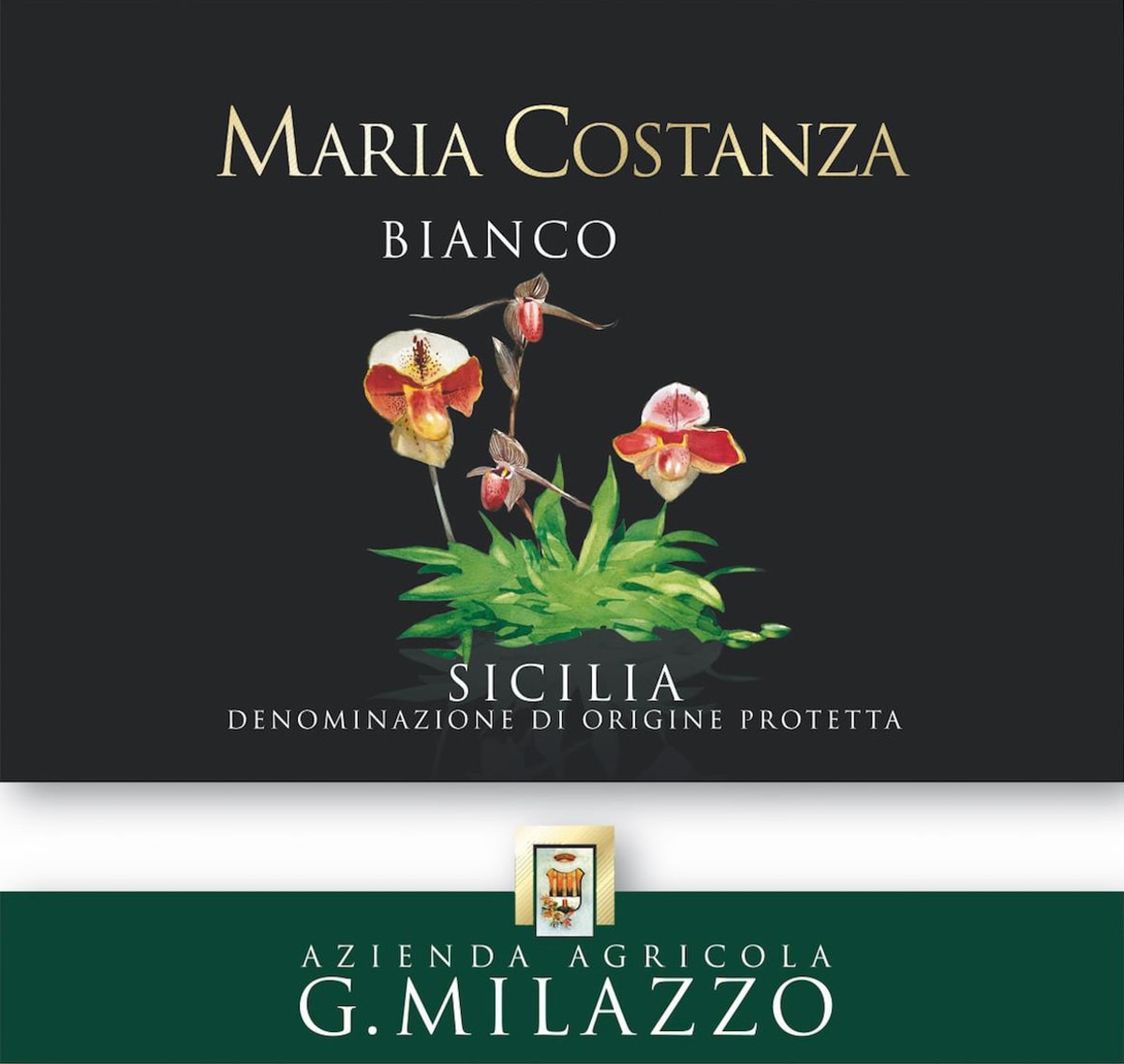 Azienda Agricola G. Milazzo Sicilia Maria Costanza Bianco 2015 Front Label