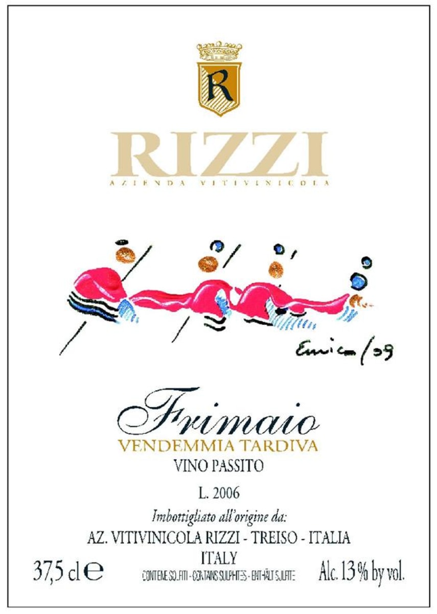 Rizzi Frimaio Vendemmia Tardiva 2006 Front Label