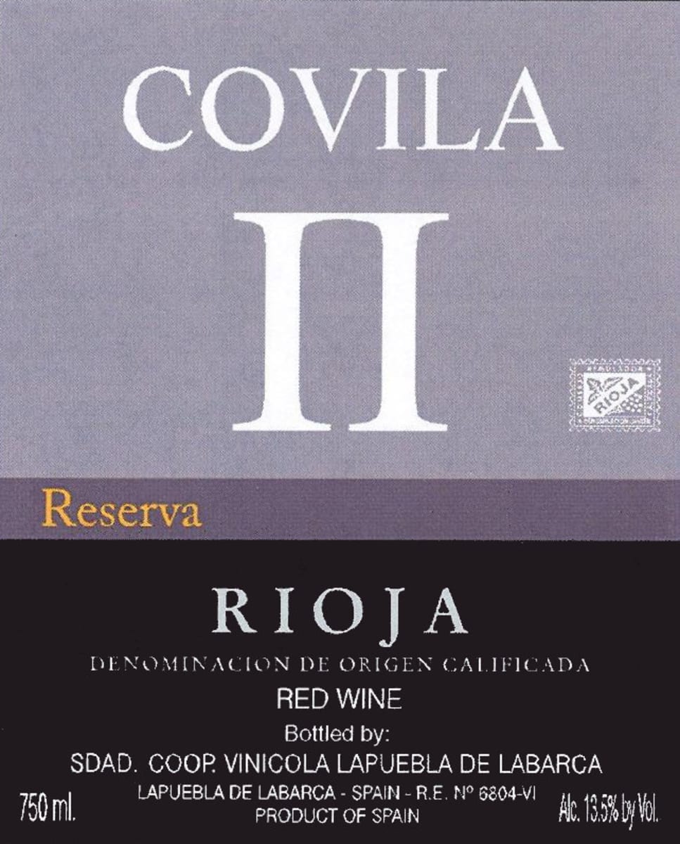 Bodegas Covila II Reserva 2004 Front Label