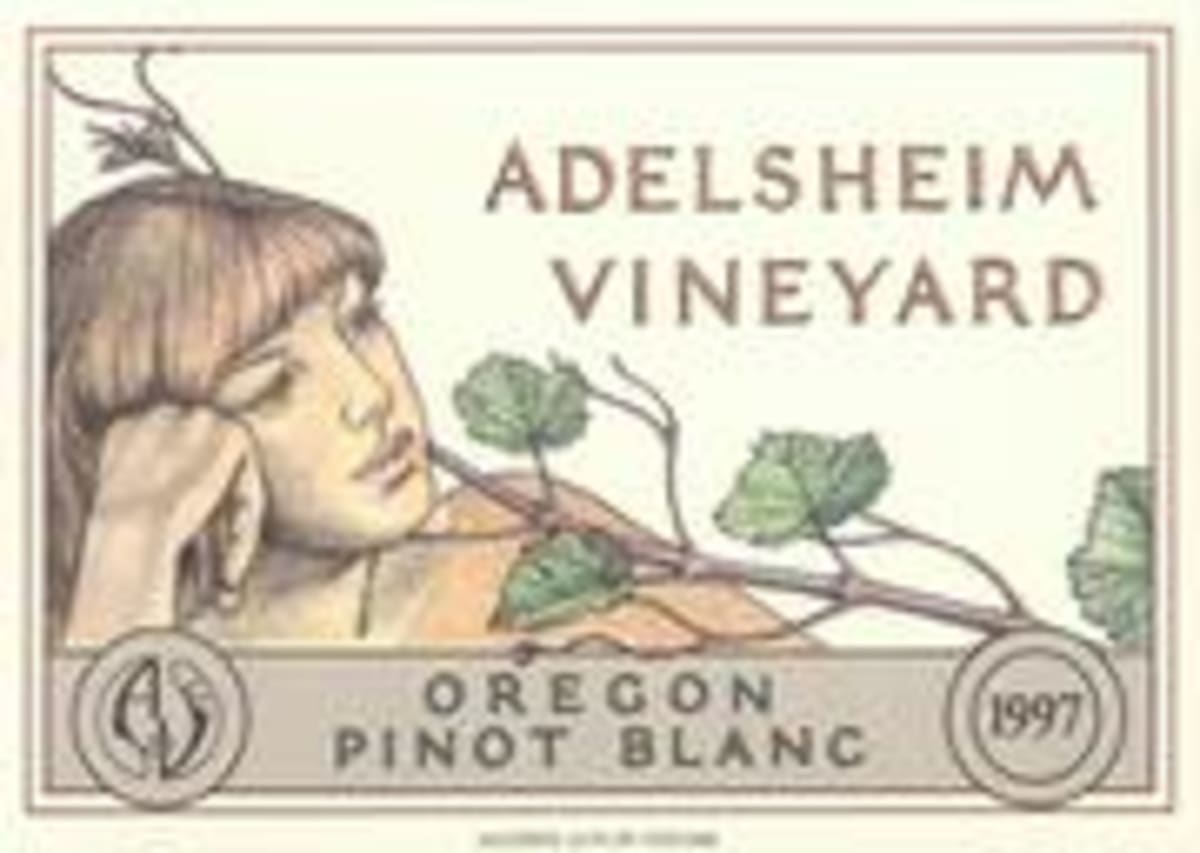 Adelsheim Pinot Blanc 1997 Front Label