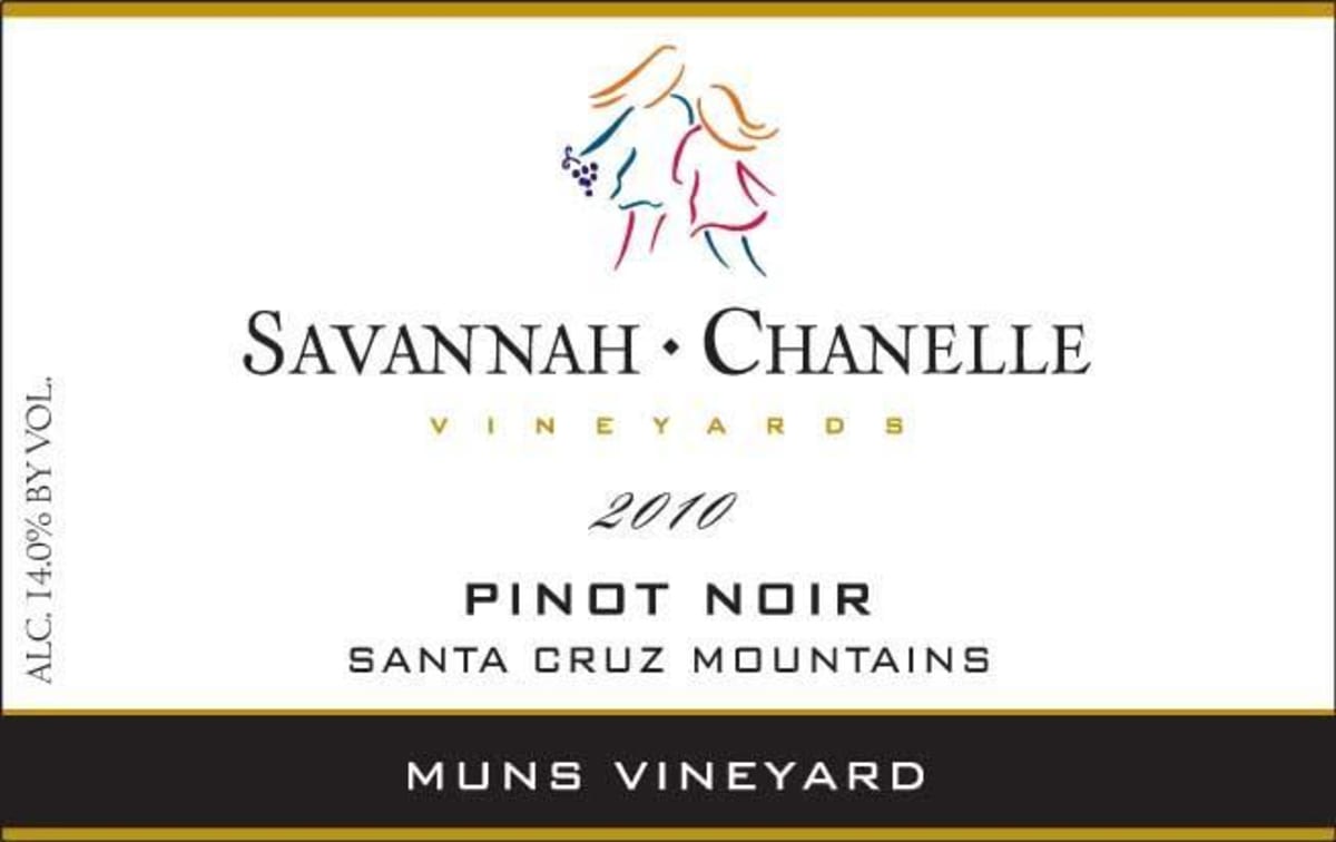 Savannah-Chanelle Muns Vineyard Pinot Noir 2010 Front Label