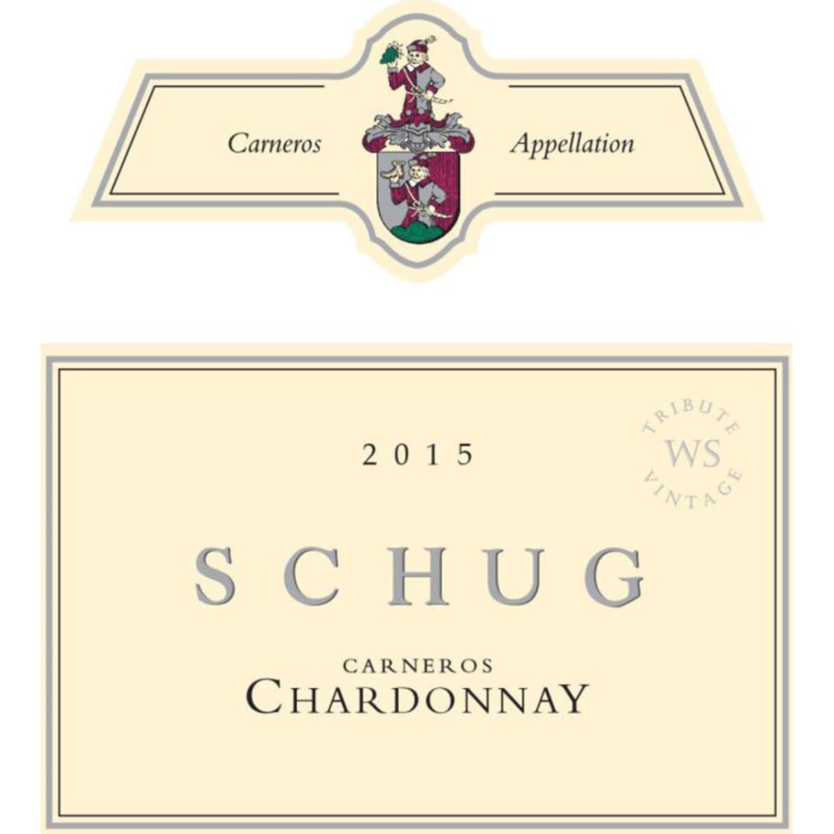 Schug Carneros Chardonnay 2015 Front Label