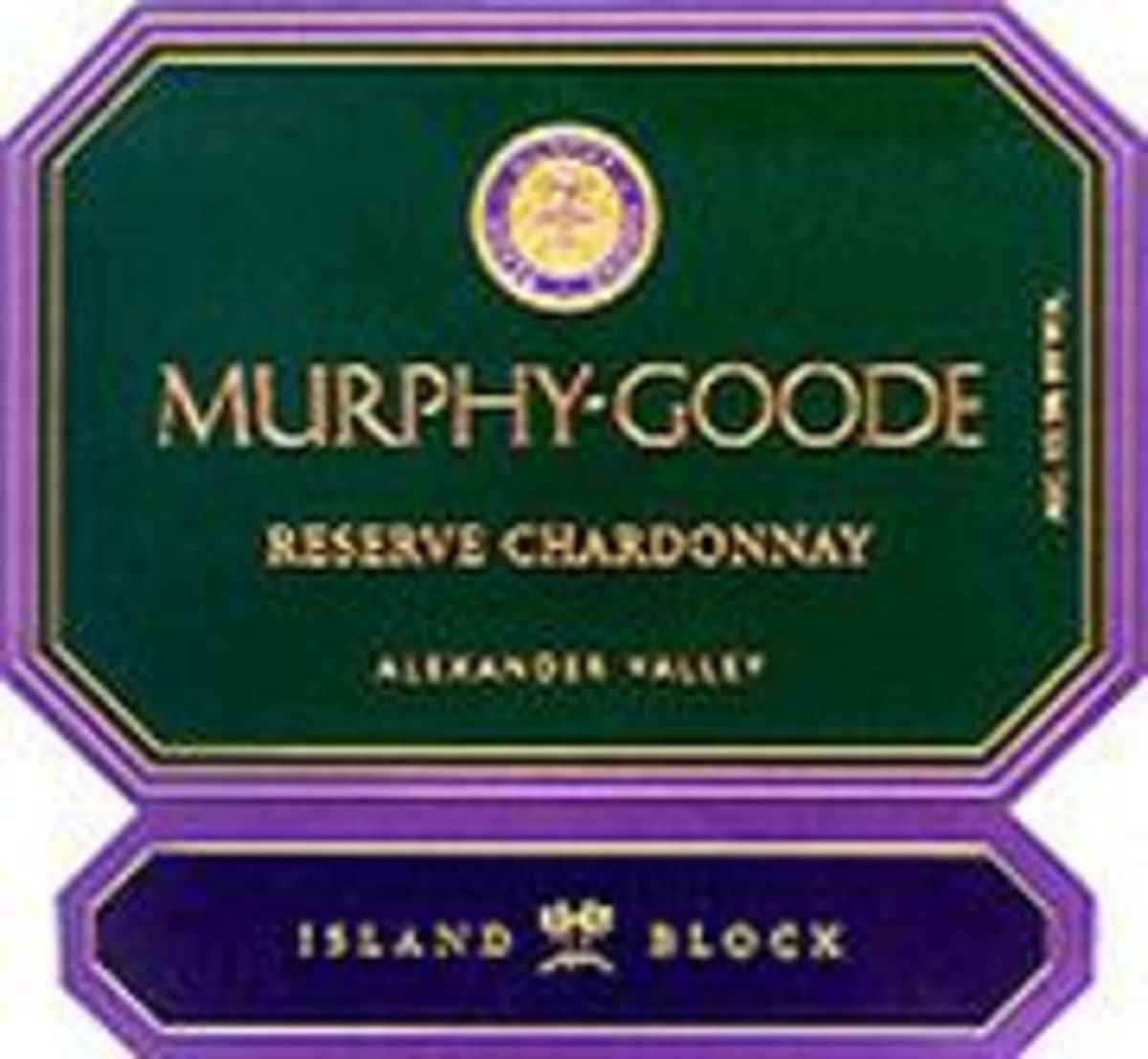 Murphy-Goode Island Block Reserve Chardonnay 1998 Front Label