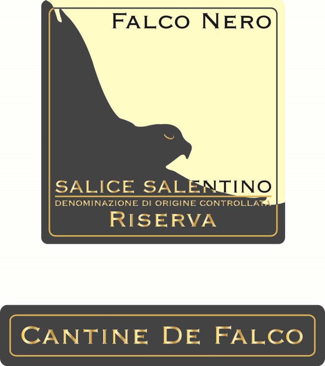 Cantine de Falco Falco Nero Riserva 2009 Front Label