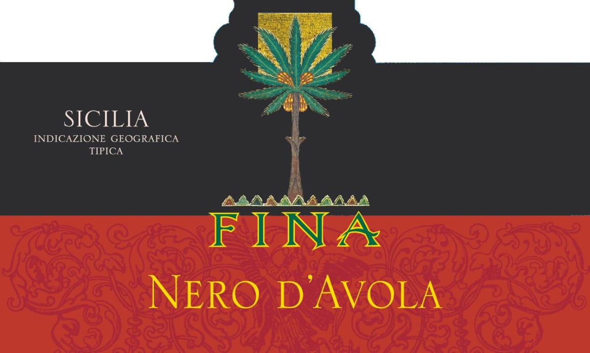 Cantine Fina Sicilia Nero d'Avola 2012 Front Label