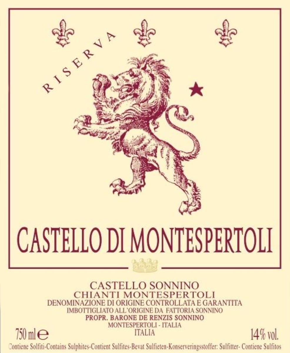 Castello Sonnino Chianti Montespertoli Castello di Riserva 2007 Front Label