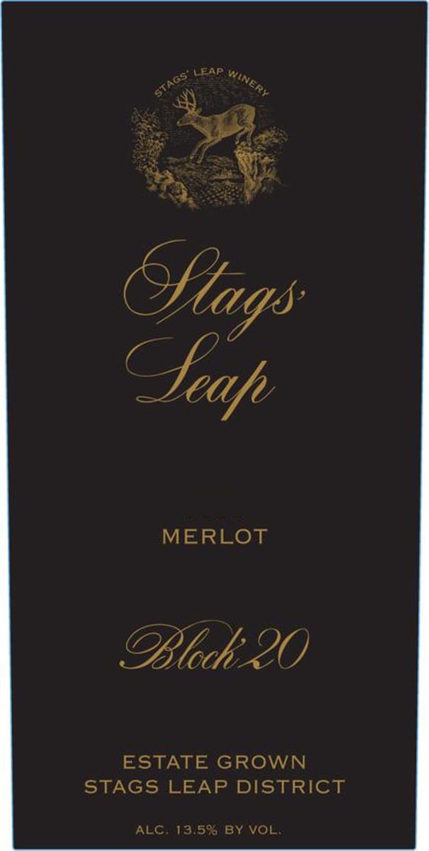 Stags' Leap Winery Block 20 Merlot 2010 Front Label