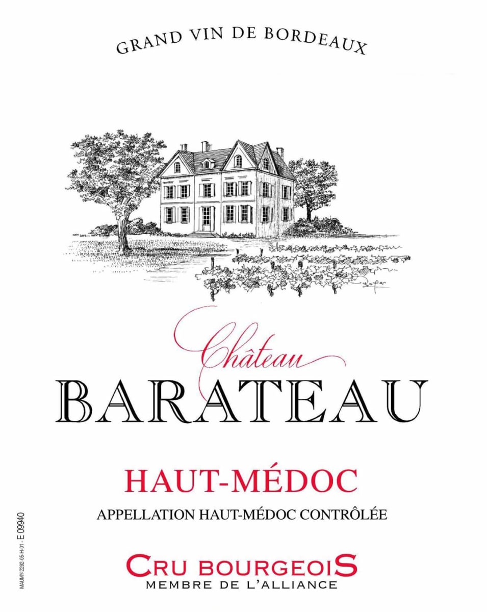 Chateau Barateau Haut-Medoc 2009 Front Label