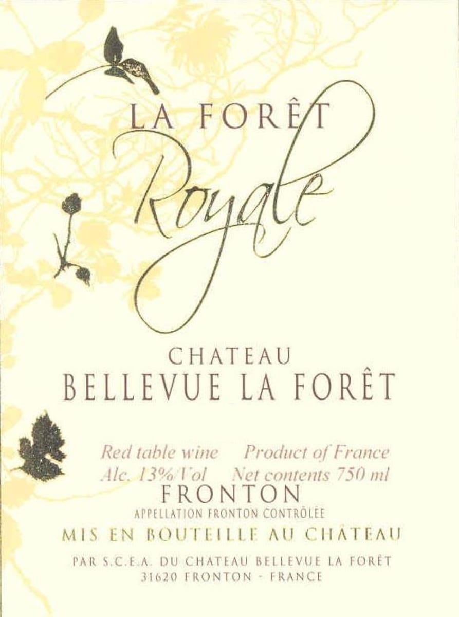 Chateau Bellevue La Foret La Foret Royale 2011 Front Label