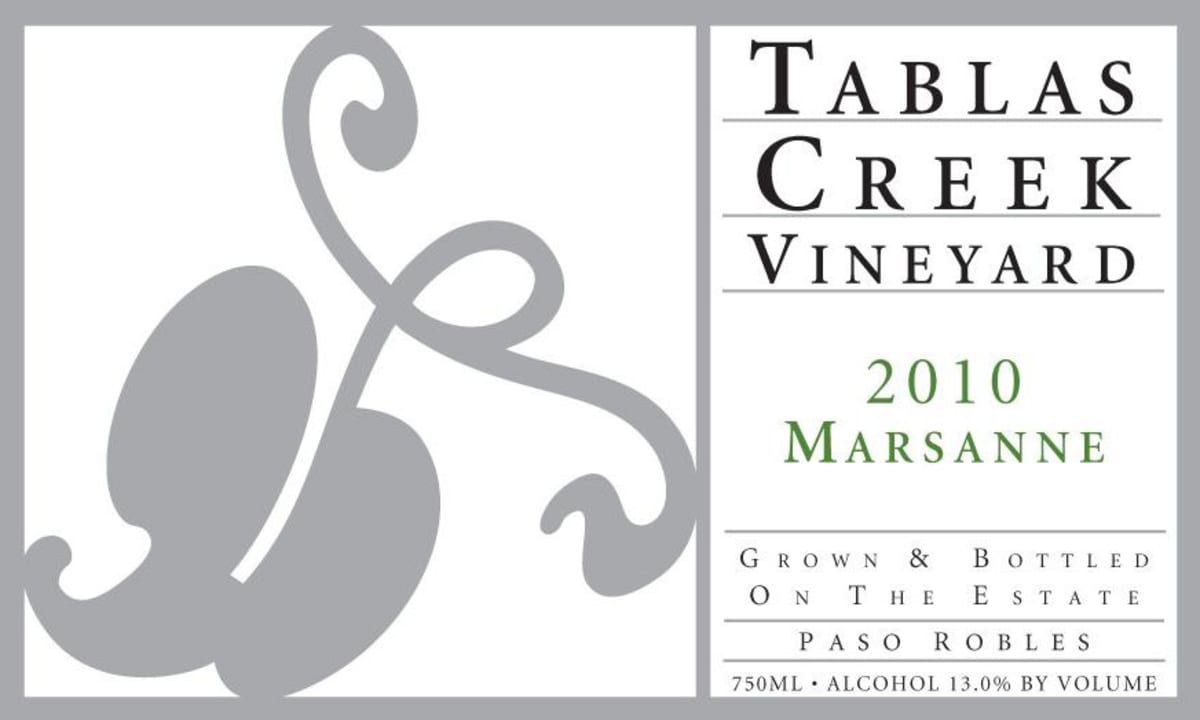 Tablas Creek Marsanne 2010 Front Label