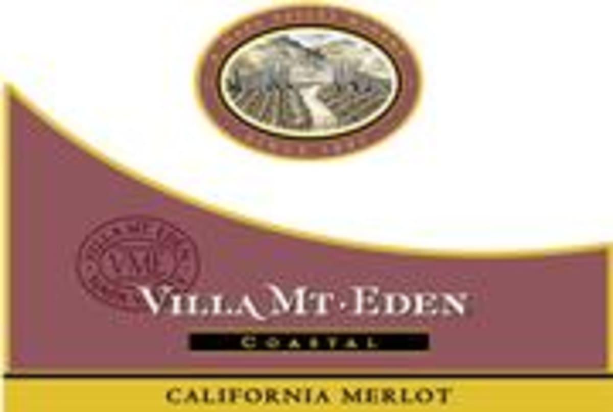 Villa Mt. Eden Coastal Merlot 1997 Front Label