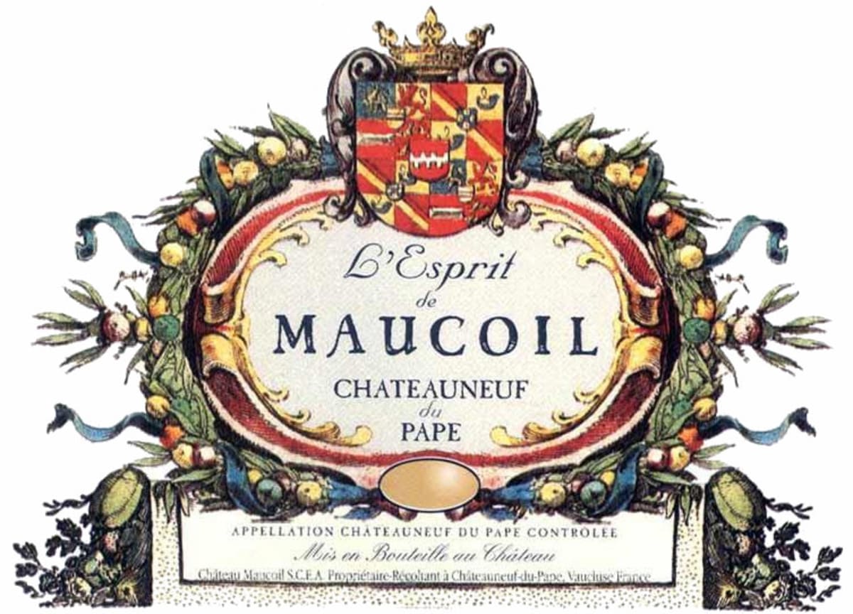 Chateau Maucoil Chateauneuf-du-Pape l'Esprit de Maucoil 2000 Front Label