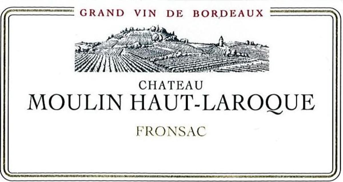 Chateau Moulin Haut Laroque Fronsac 2015 Front Label