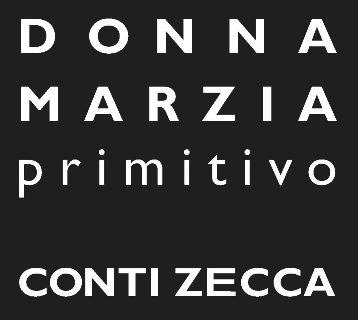 Conti Zecca Salento Donna Marzia Primitivo 2006 Front Label