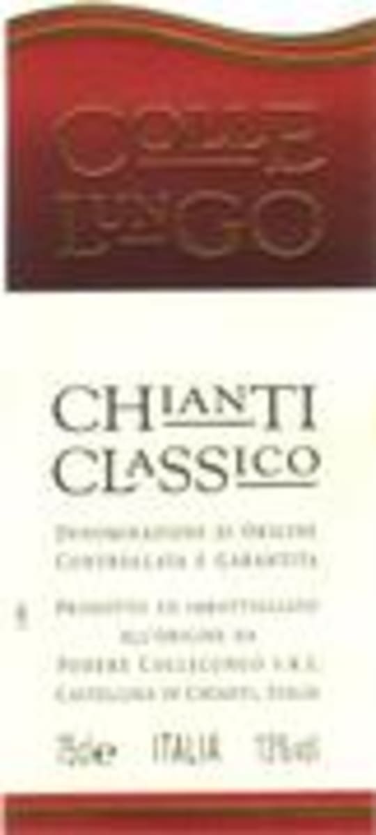 Collelungo Chianti Classico 1998 Front Label