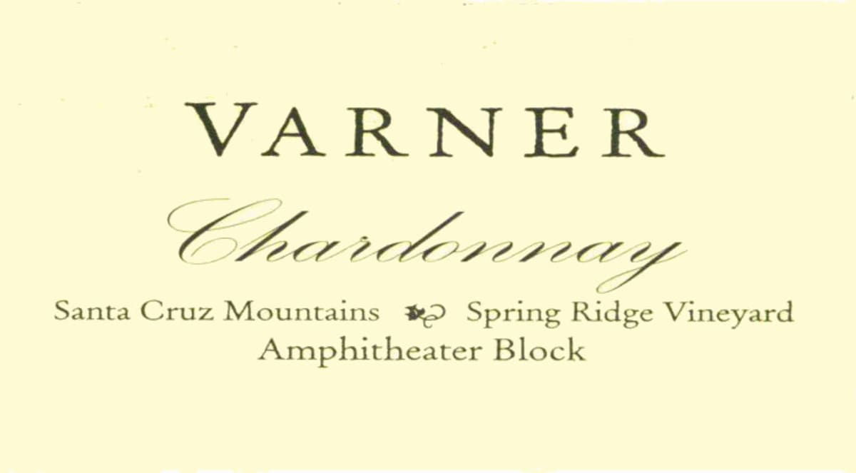 Varner Amphitheater Block Spring Ridge Vineyard Chardonnay 2010 Front Label