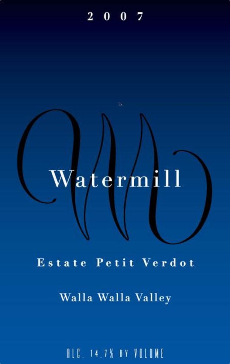 Watermill Estate Petit Verdot 2007 Front Label