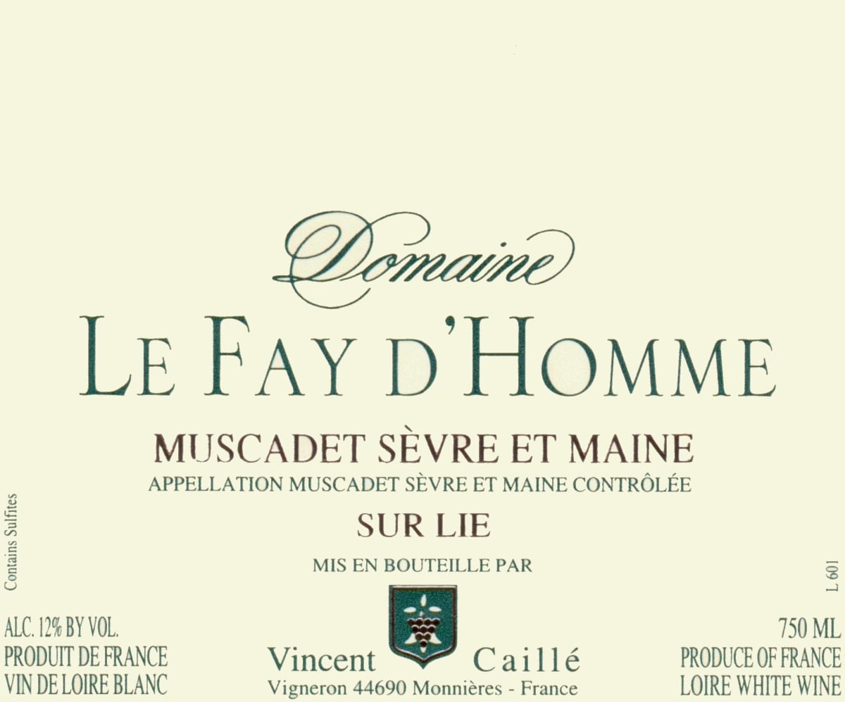 Domaine Le Fay D'Homme Muscadet Sevre et Maine Sur Lie 2011 Front Label