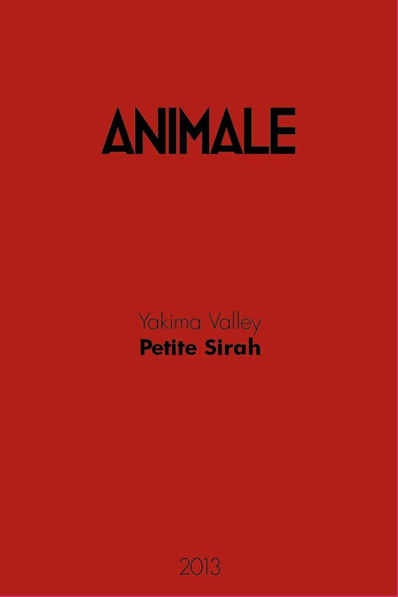 Animale Petite Sirah 2013 Front Label