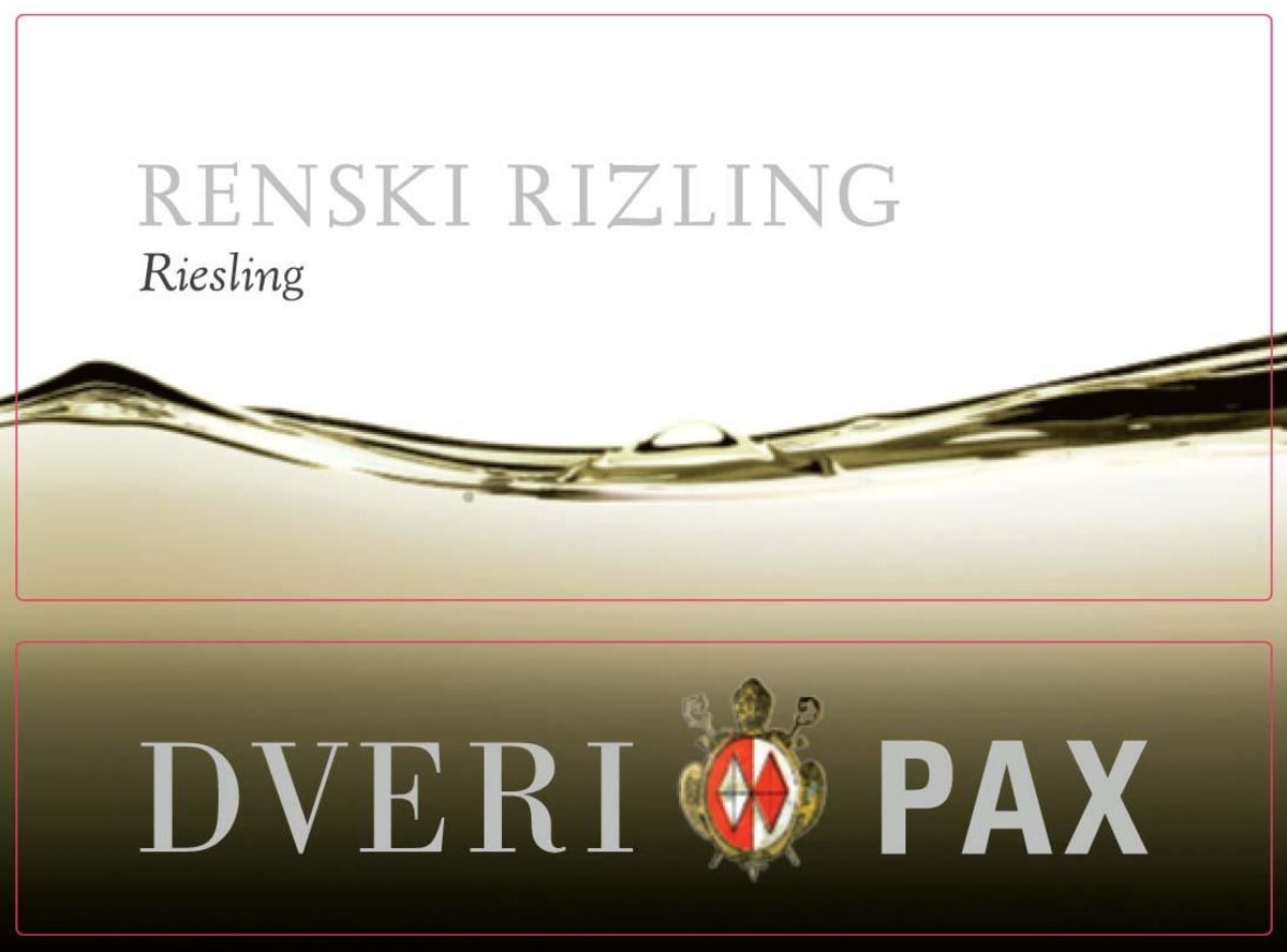 Dveri Pax Renski Rizling 2013 Front Label