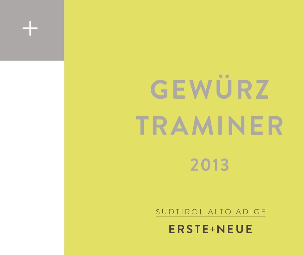 Erste + Neue Alto Adige Gewurztraminer 2013 Front Label