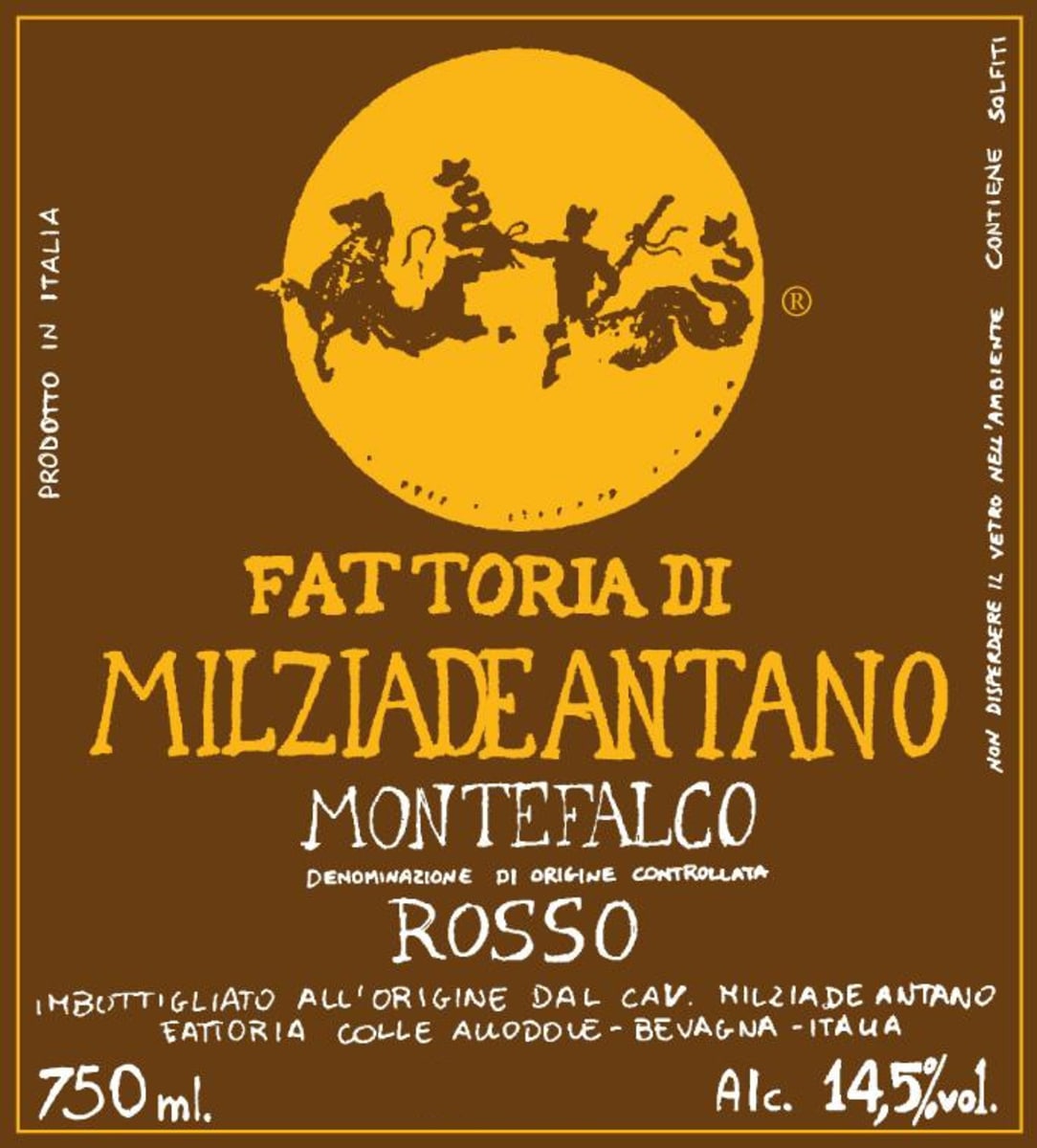 Fattoria Colleallodole Montefalco Rosso 2010 Front Label