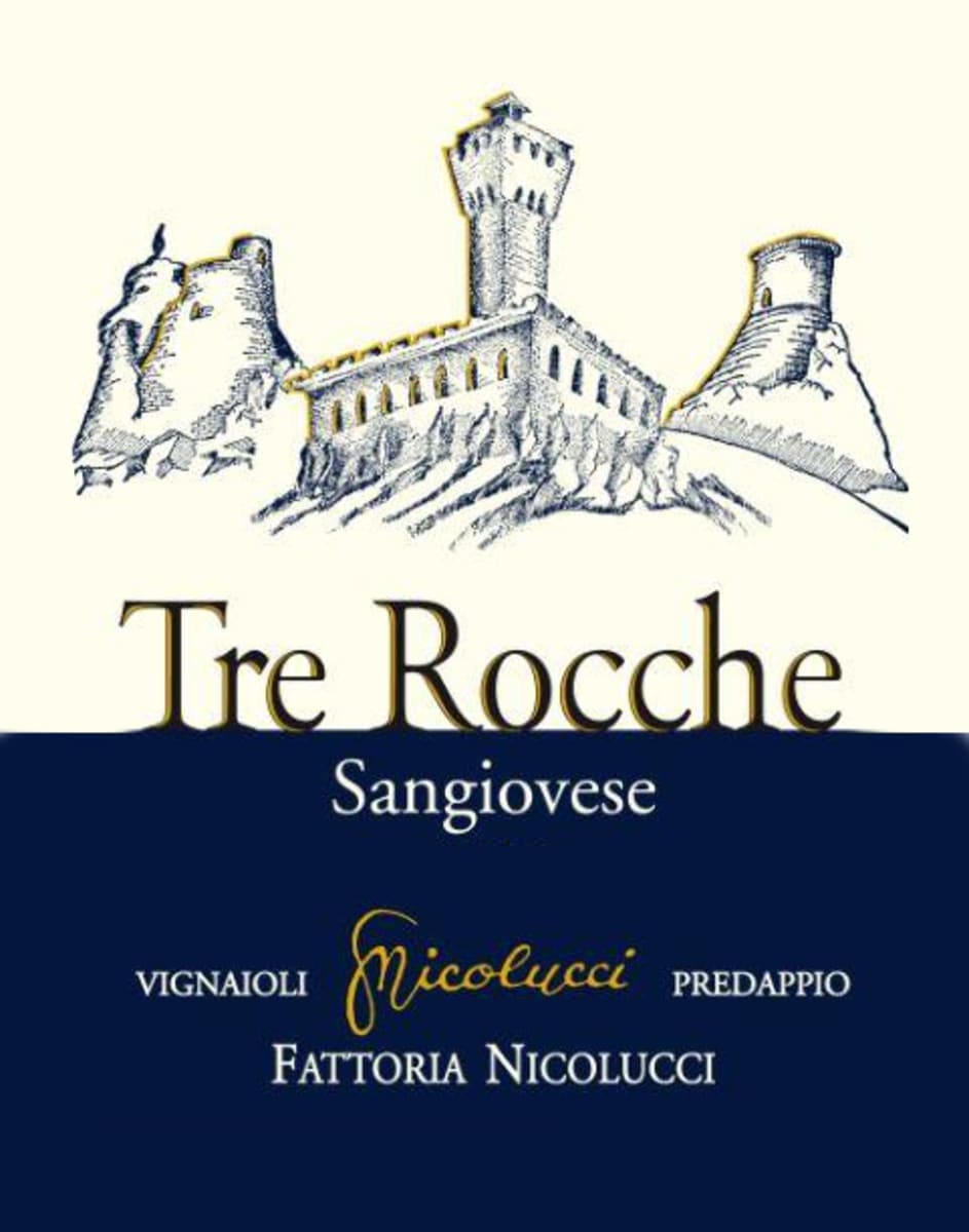 Fattoria Nicolucci Di Nicolucci Alessandro Sangiovese di Romagna Superiore Tre Rocche 2014 Front Label
