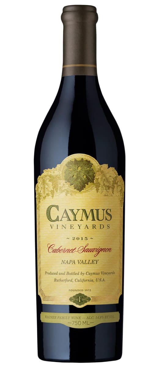 Caymus Napa Valley Cabernet Sauvignon 2015 Front Bottle Shot