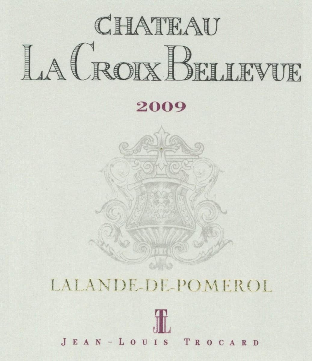 Jean-Louis Trocard Vineyards Chateau La Croix Bellevue 2009 Front Label