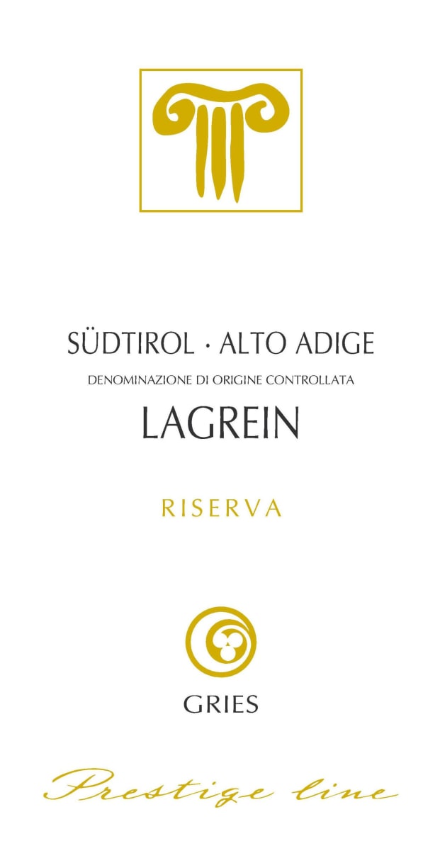 Kellerei Bozen Sudtirol-Alto Adige Prestige Line Gries Riserva Lagrein 2014 Front Label
