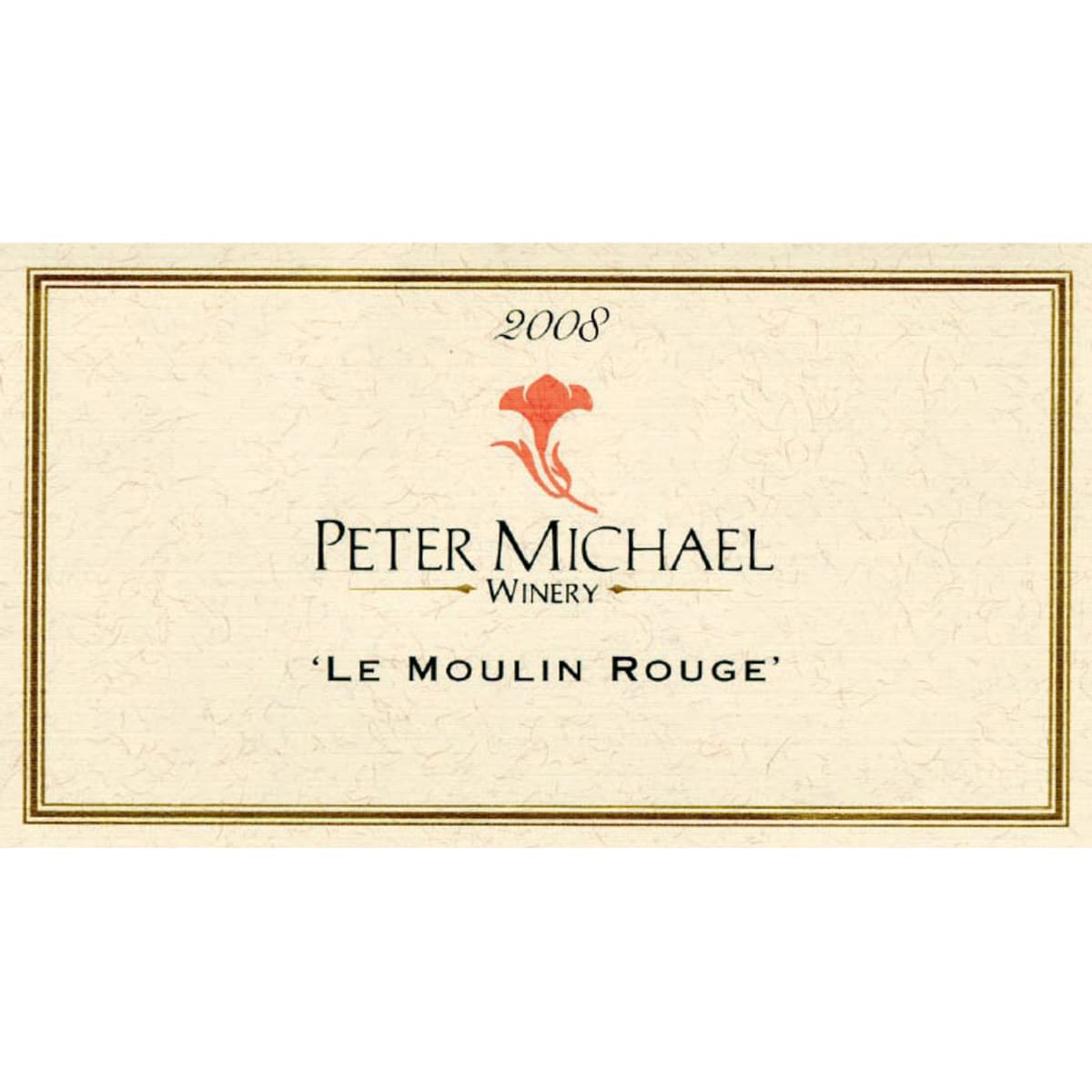 Peter Michael Le Moulin Rouge Pinot Noir (1.5 Liter Magnum) 2008 Front Label