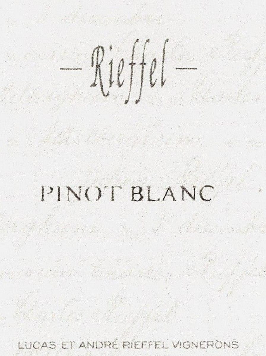 Lucas et Andre Rieffel Pinot Blanc 2012 Front Label