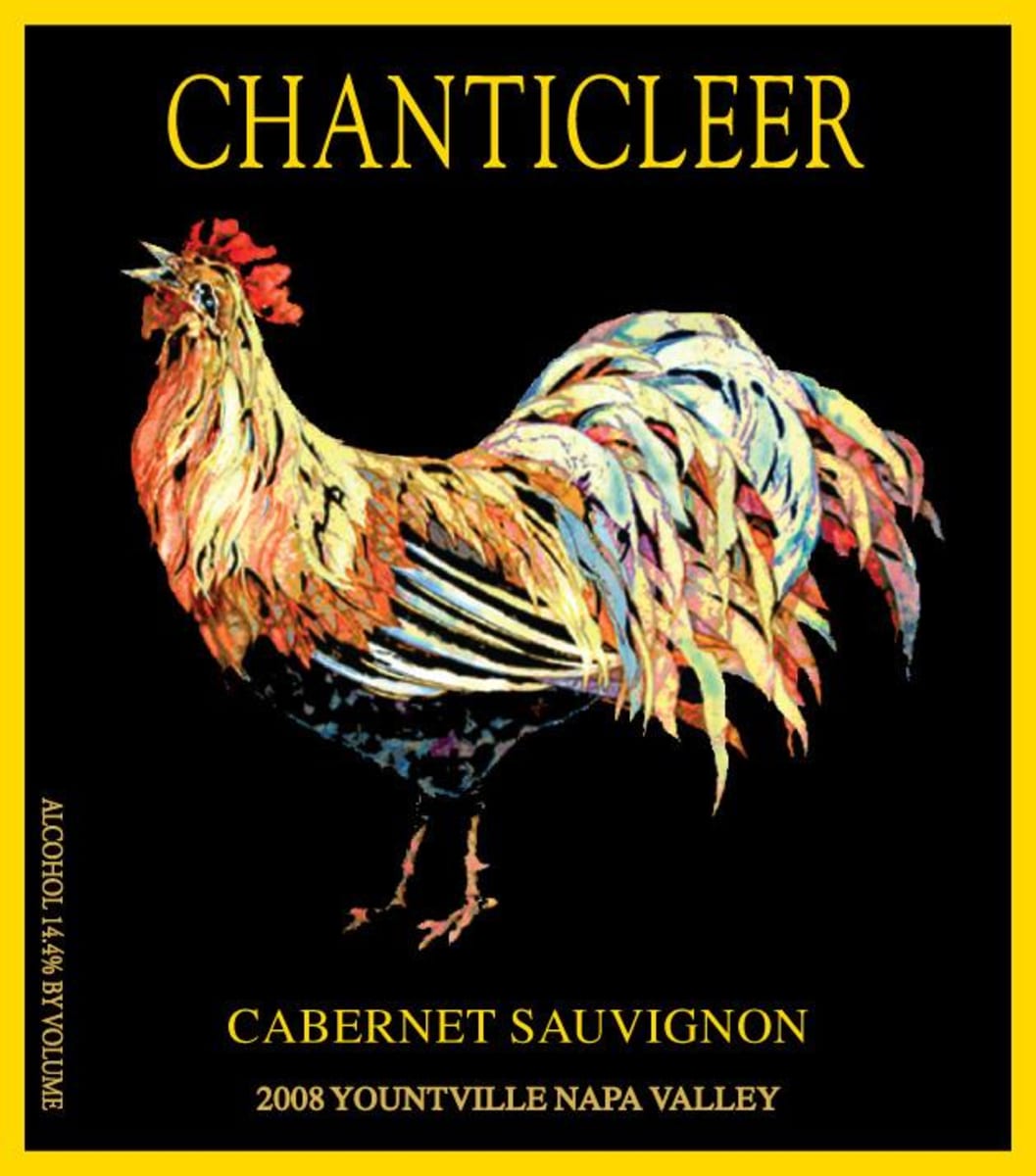 Chanticleer Cabernet Sauvignon 2008 Front Label