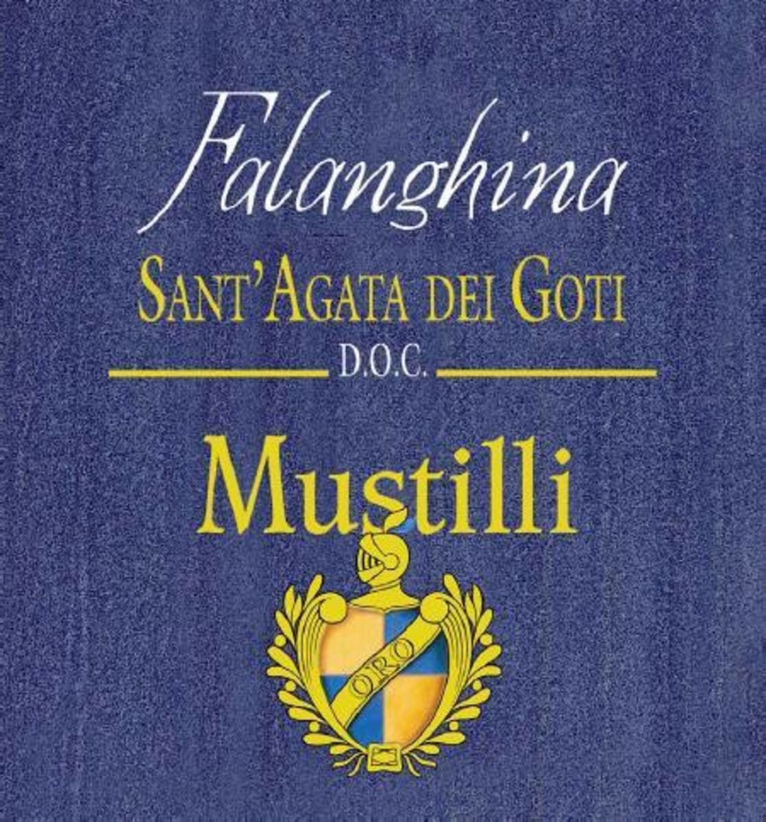 Mustilli Sant'Agata dei Goti Falanghina 2015 Front Label