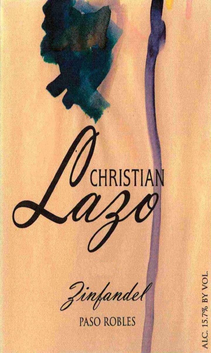 Christian Lazo Wines Zinfandel 2012 Front Label