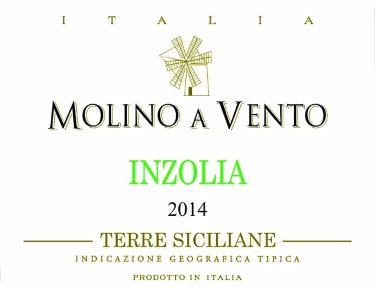 Orestiadi Terre Siciliane Molino a Vento Inzolia 2014 Front Label