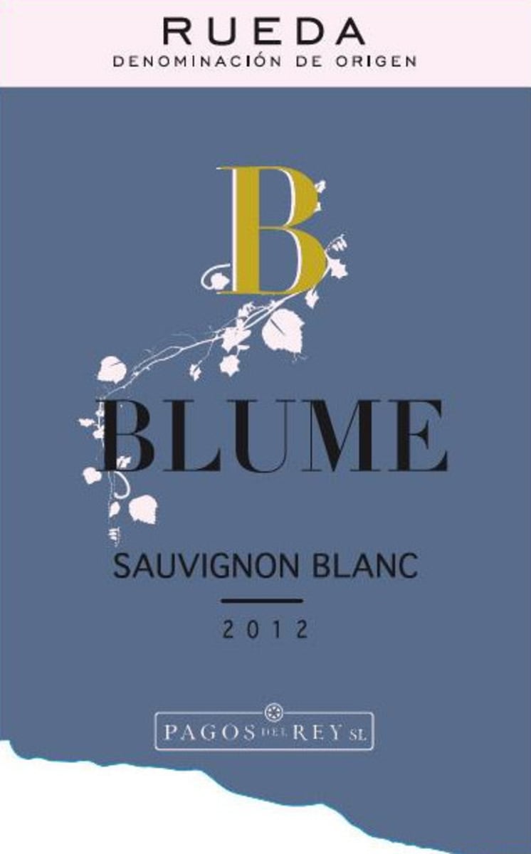 Pagos Del Rey Blume Sauvignon Blanc 2012 Front Label