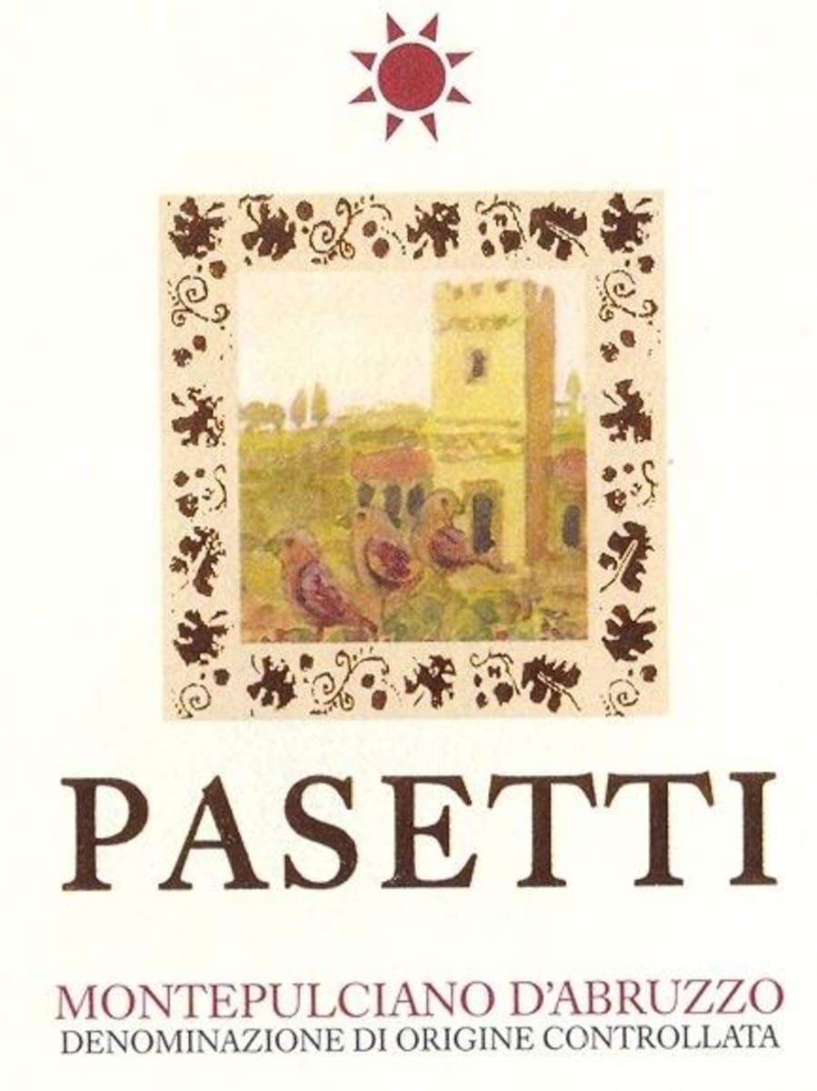 Pasetti Vini Montepulciano d'Abruzzo 2007 Front Label