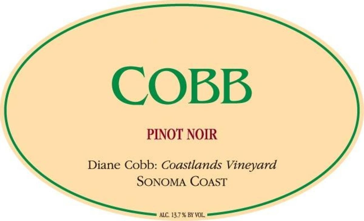 Cobb Wines Coastlands Vineyard Diane Cobb Pinot Noir 2009 Front Label